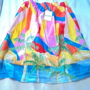 BNWT Show Me Your Mumu Angel Mini Dress in Rainbow Key - Size Medium
